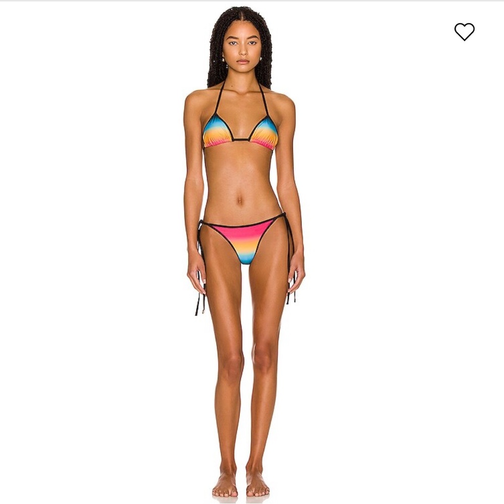 The Attico Ombré Tie Bikini Set